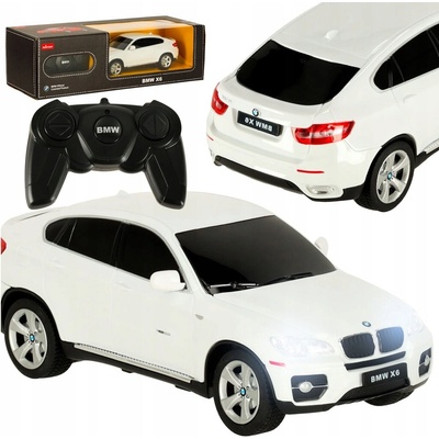 Rastar RC Dálkově ovládané auto BMW X6 bílé se světelnými efekty 1:24