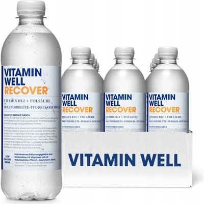 Vitamin Well recover bezový květ - broskev 0,5 l