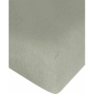 4sleep Prestieradlo froté s gumou sivé 180x200