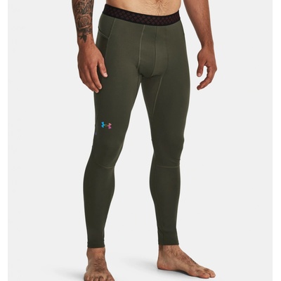 Under Armour UA ColdGear Rush Leggings-GRN zelené