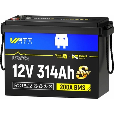 WattCycle LiFePO4 12,8V 314Ah Bluetooth Mini aktivní balancer
