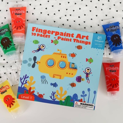 Tookyland Maľovanie prstovými farbami Level 1 Svet 30 listov