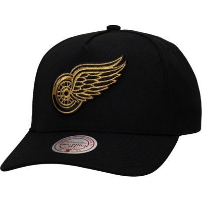 Mitchell & Ness NHL Black And Gold Pro Snapback Detroit Red Wings Black