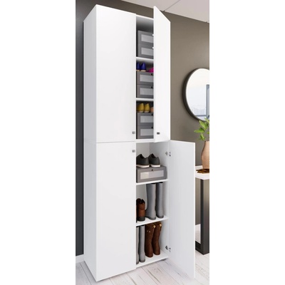 VCM Lona 2XL 70 × 39 × 220 cm bílý