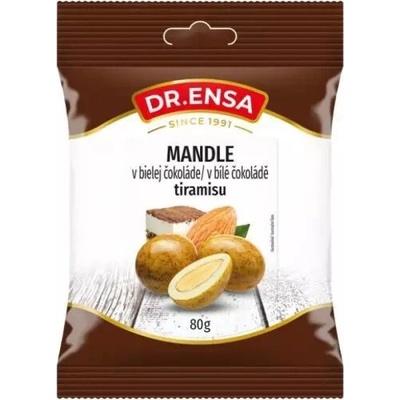 Dr.Ensa Mandle v bílé čokoládě Tiramisu 80 g