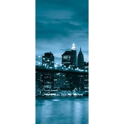 Preinterier Fototapeta - DV0112 - Modrý New York Samolep. fólia - 91cm x 211cm