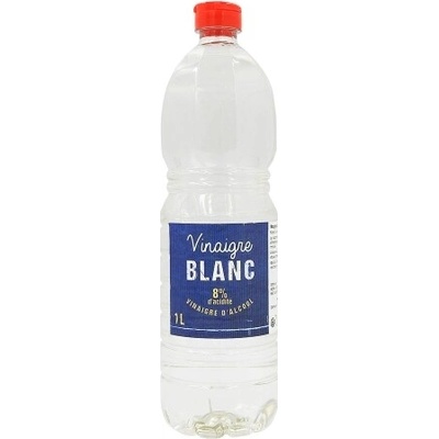 VINAIGRE D’ALCOOL BLANC 8% BOUTEILLE 1 L