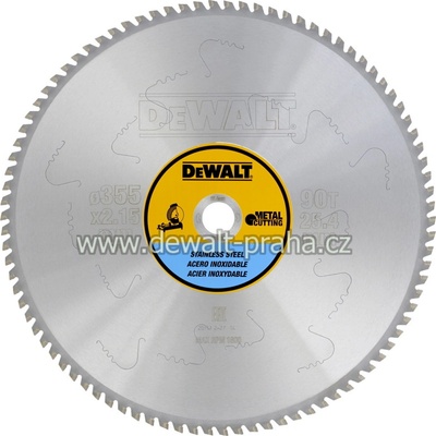 DeWALT DT1922 Pilový kotouč 355 x 25,4 mm na nerez ocel, 90 zubů – Hledejceny.cz
