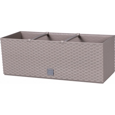 Nohelgarden Truhlík samozavlažovací RATO CASE plast antracitový 50 cm
