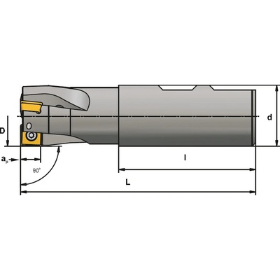 R516.22-3232 stopková fréza