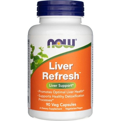 NOW Foods NOW Liver Refresh podpora jater 90 rostlinných kapsúl