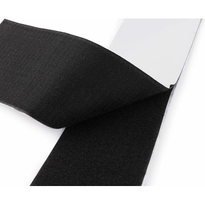 Suchý zip háček + plyš samolepicí šíře 10 cm METRÁŽ - černá