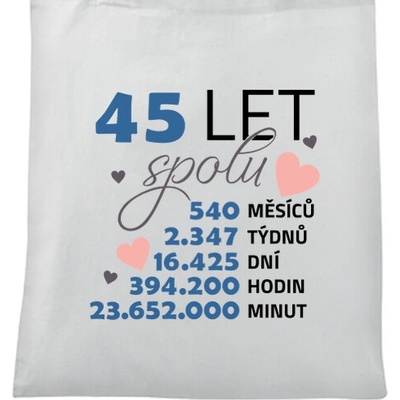 Taška k výročí svatby 45 let spolu