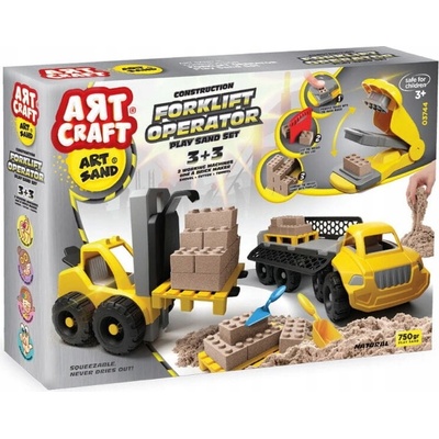ART CRAFT Kinetický písek Stavební vozidla Výroba cihel