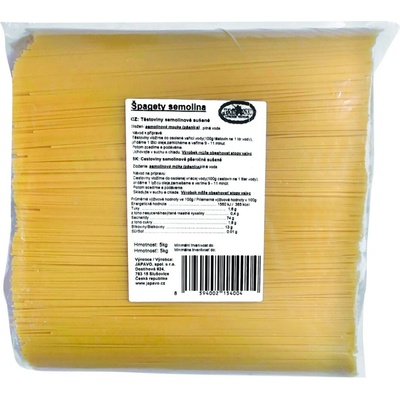 Japavo Špagety bezvaječné 5 kg