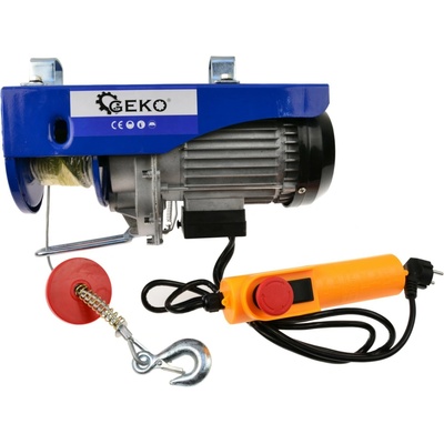 Naviják lanový elektrický 300/600 kg, lano 12m, 1200W, GEKO