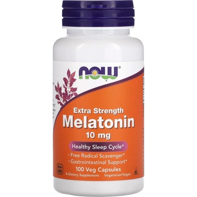 Now Foods Extra silný melatonin 10 mg 100 kapslí