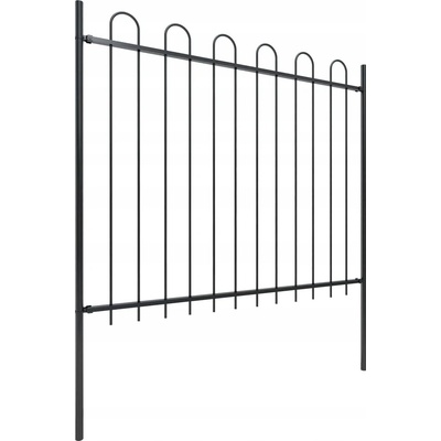 Zahradní Oplocení s ocelovým rámem 359x120 cm, černý