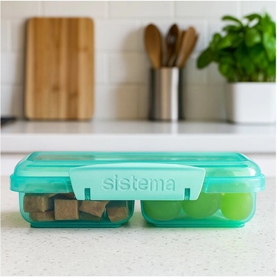 Sistema Lunch Krabička na desiatu s 2 oddielmi 350 ml mätová