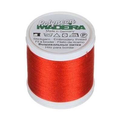 Vyšívací nitě PES Madeira Polyneon (400m) barva 1821 rust
