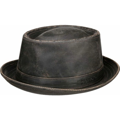 Stetson Pork Pie Black Patina