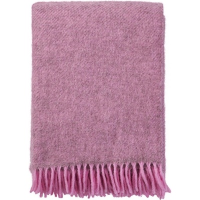 Klippan Švédsko Vlněný pléd Gotland pink Růžová 130x200