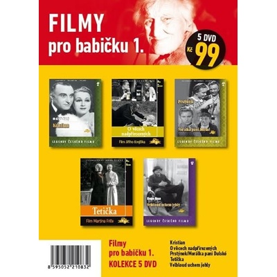 Filmy pro babičku 1. - 5 DVD pošetka – Hledejceny.cz