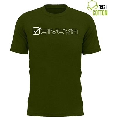 GIVOVA bavlnené tričko Mondo green militare