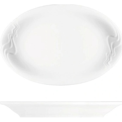 G. Benedikt Mísa Melodie přílohová porcelán bílá 24 x 14 cm
