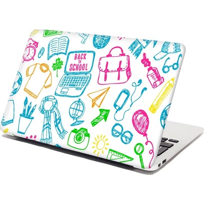 Sablio Samolepka na notebook Barevná škola - 29x20 cm – Hledejceny.cz