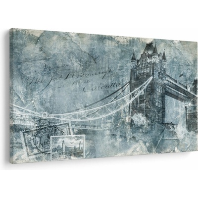 Obraz - Tower Bridge v chladných tónoch, jednodielne 150x100 cm