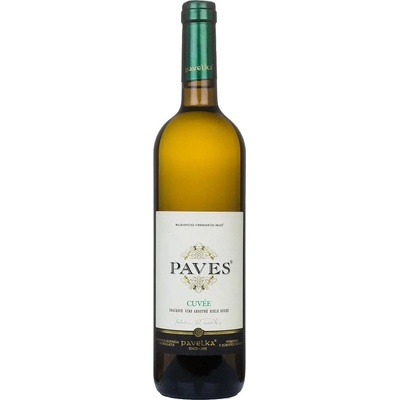 Pavelka a syn Paves biely 2020 Suché 13% 0,75 l (čistá fľaša)