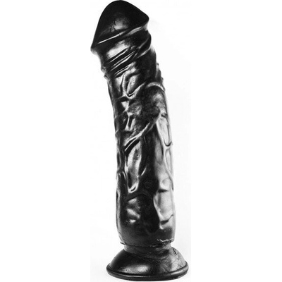 Dark Crystal DC53 čierne vinylové dildo 32,5 x 6,5–7,8 cm