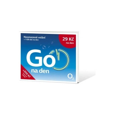 O2 Předplacená karta Go na den, SMALLPGO.100DV51