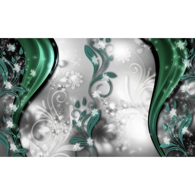 Preinterier FT3620 Fototapeta na stenu Zelený ornament vlies 104cm x 70cm