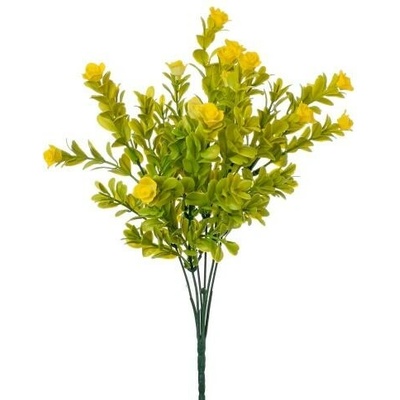 Umelá vetvička Buxus žlto-zelený 33cm