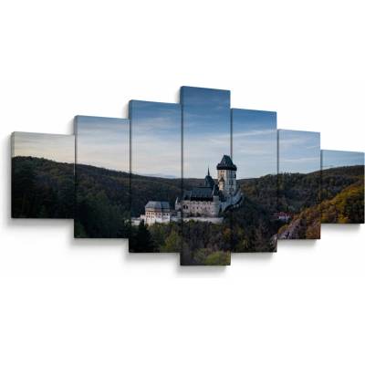 Obraz Karlštejnu, sedmidílný 210x100 cm
