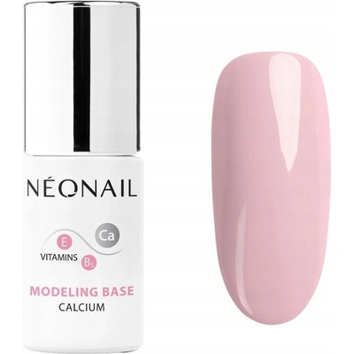 NEONAIL Báze hybridní Světle růžová MODELING BASE CALCIUM NEUTRAL PINK 7,2 ml