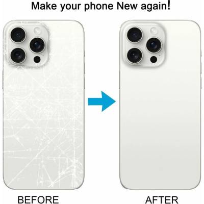 Apple Zadní bateriový kryt iPhone 15 Pro - Bílá