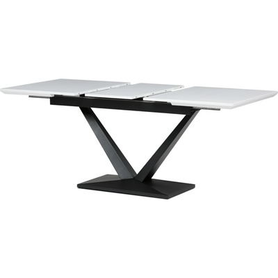 Autronic HT-W1630 WT 140+40 x 85 bílá matná MDF deska černé kovové nohy.