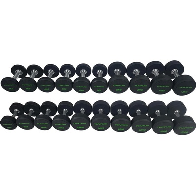 TUNTURI Pro PU Dumbbell 2-32 kg 20 párů