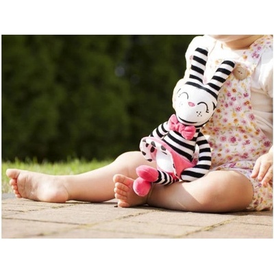 Hencz Toys plyšová hračka v kontrastných farbách králičia slečna ružová