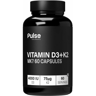 Nutriheads Pulse Performance Vitamin D3 + K2 MK7 60 kapsúl