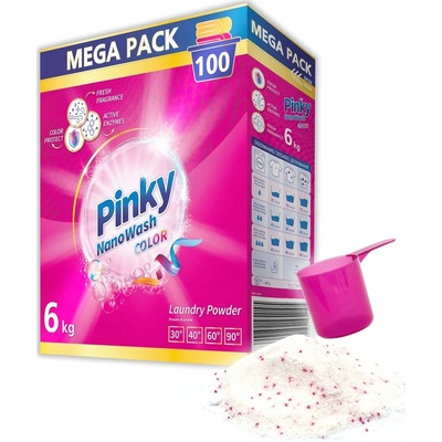 Pinky Color prášek na barevné prádlo 6 kg 100 PD