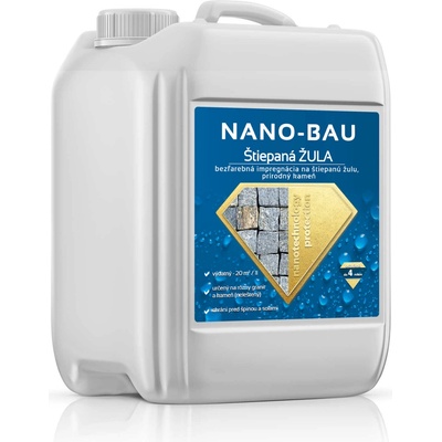 NANO BAU Nano-BAU GRANIT štiepaný - Nano Impregnácia na Žulu, Andezit, Travertín, prírodný kameň Objem:: 5L
