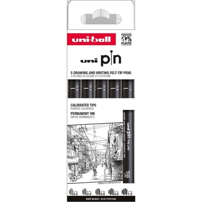 Uni pin Classic sada linerů 5 ks černá – Hledejceny.cz
