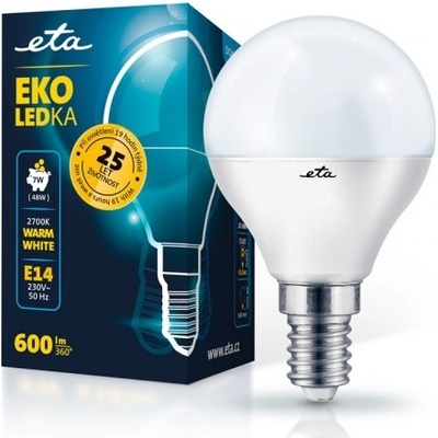 ETA EKO LEDka mini globe, 7W, E14, teplá biela