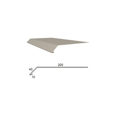 Okapnice z poplastovaného plechu Viplanyl r.š. 250 mm