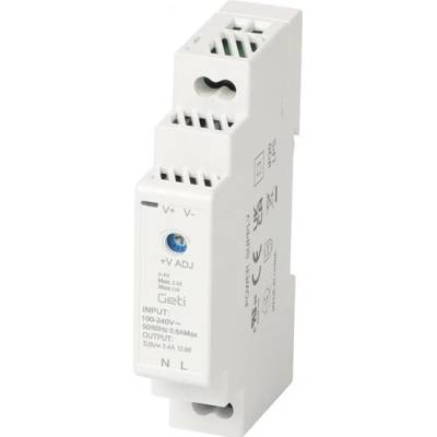 Geti Zdroj spínaný na DIN lištu 5V/12W GETI GPS0512