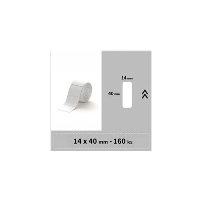 Niimbot štítky RP 14 x 40 mm 155 ks Bílé pro D11 D11-M D110 D110-H A2A08611501